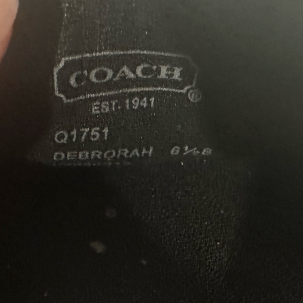 COACH Debrorah Tartan Plaid Sequin Ballet Flats Size 6.5 Red Navy Gold - Picture 11 of 11